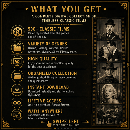 900+ Classic Movies Vault