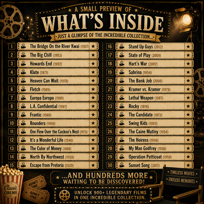 900+ Classic Movies Vault