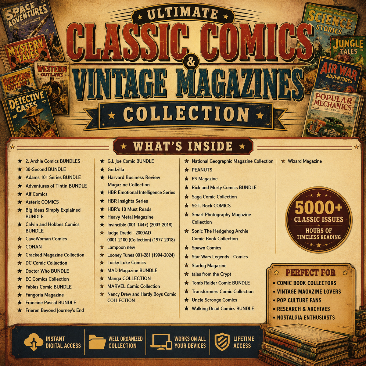 Vintage Comics & Magazines Vault