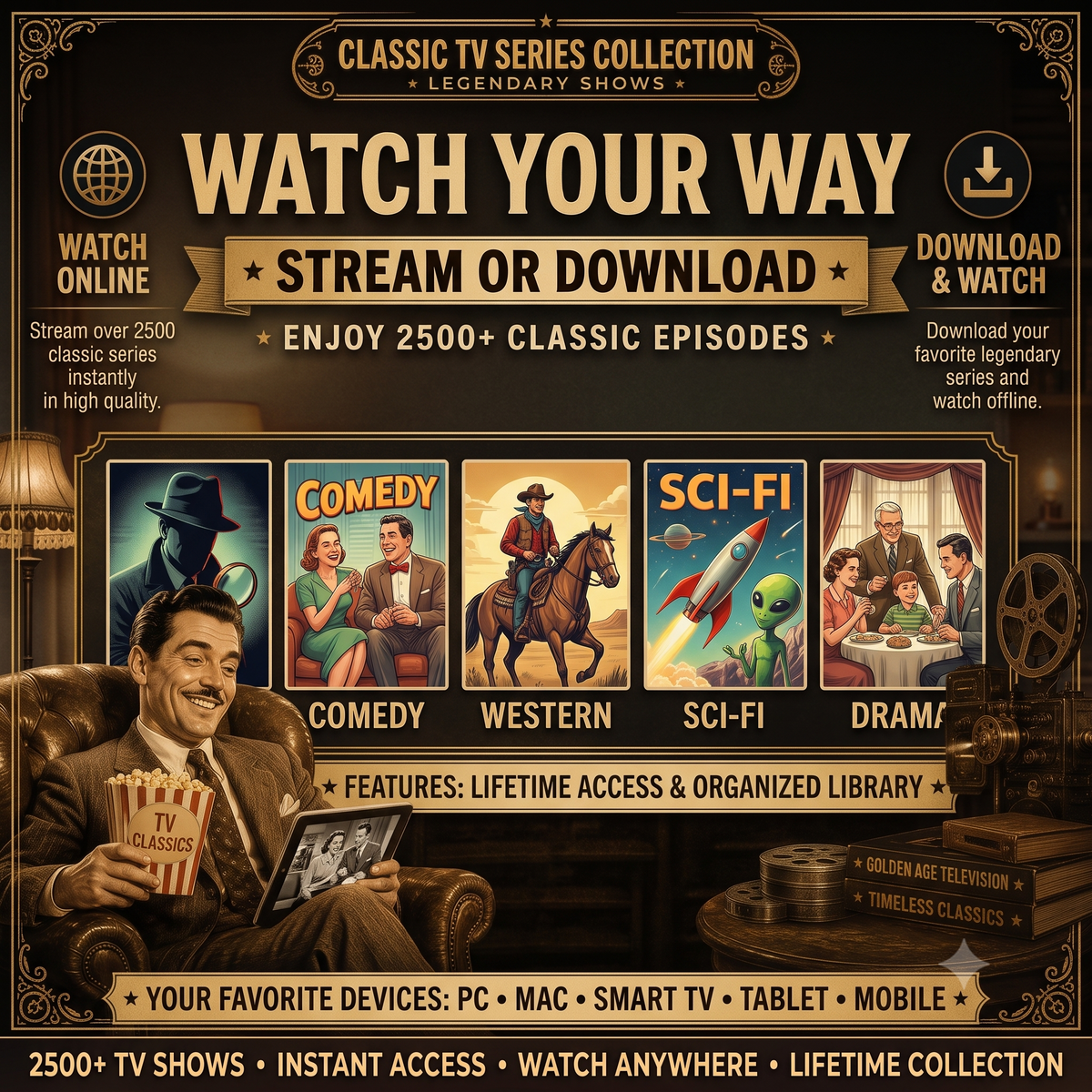 2,500+ Classic TV Shows Vault