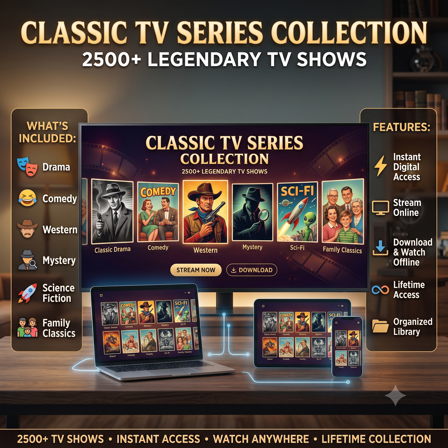 2,500+ Classic TV Shows Vault