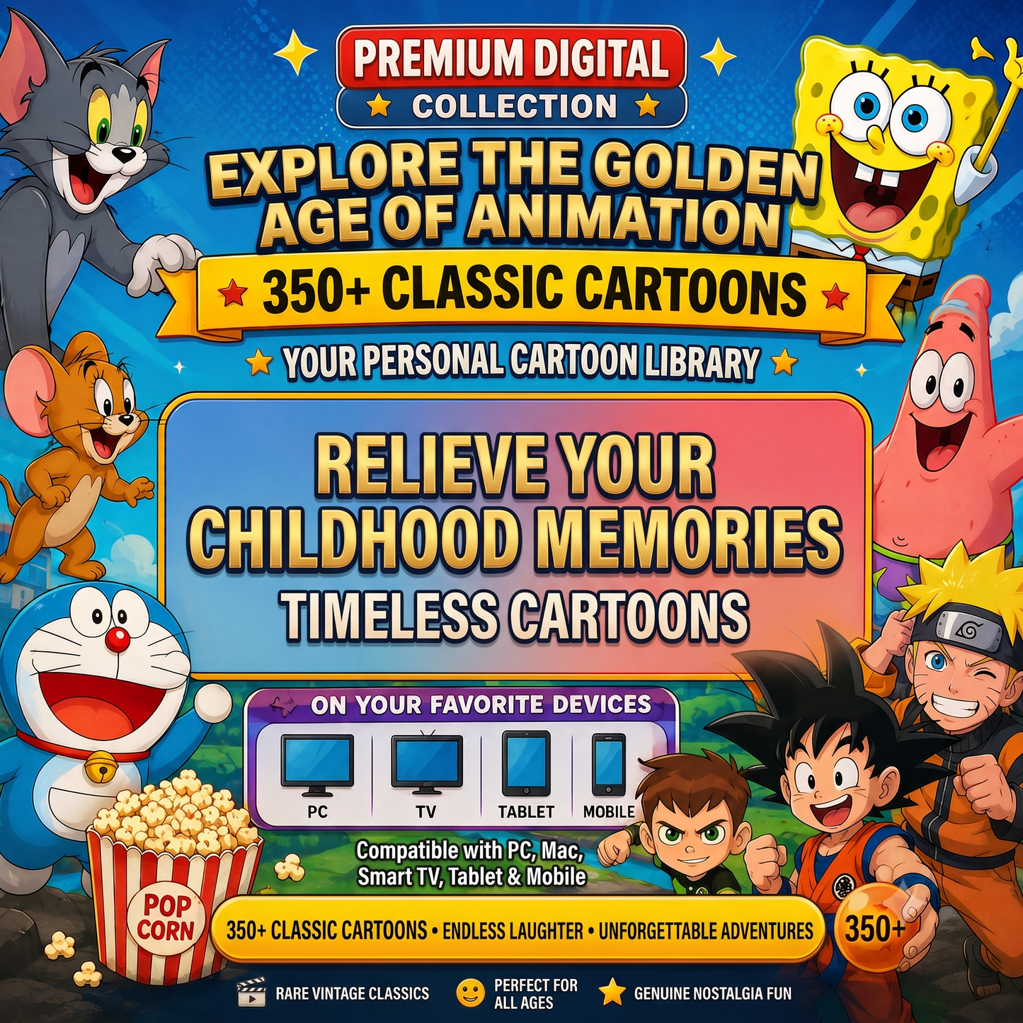 350+ Classic Cartoons Vault
